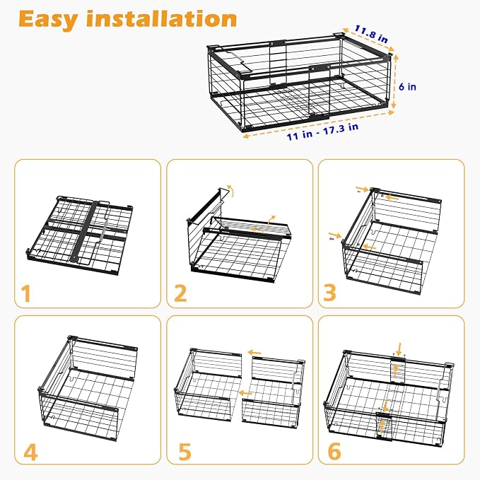 NADAMOO Freezer Organizer Bins, 2 Packs Large Expandable Stackable Chest - Image 8