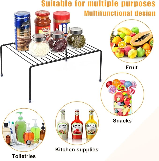 MEDIUM CABINET STORAGE SHELF RACK, Cabinet and Fridge Shelf, Storage Rack - Image 4