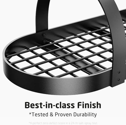KES 48 Inch Large Hanging Pot Rack, Heavy Duty Oval Pot and Pan Hanging Rack - Image 6