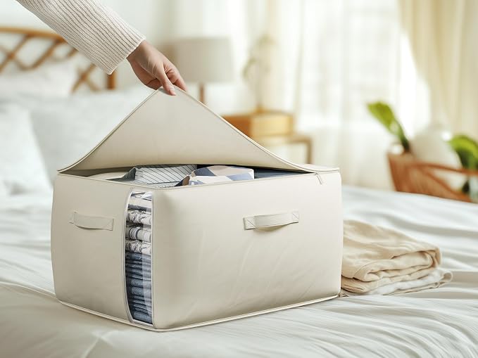 Large Canvas Clothes Storage Bags - Image 5
