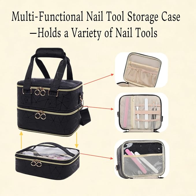 3 Layers Nail Polish Organizer Bag - Image 7