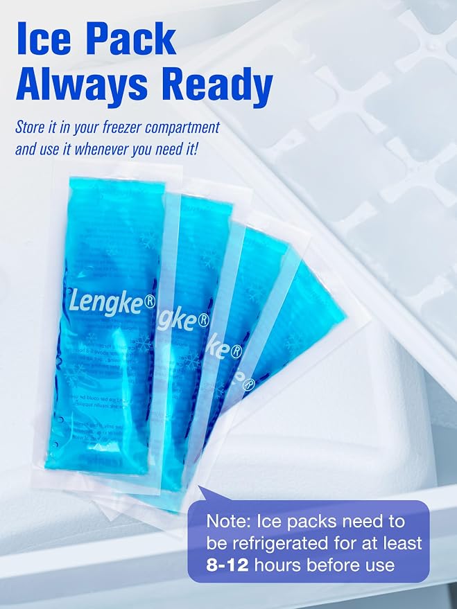 Leng Ke Gel Ice Packs for Insulin Cooler Travel Case, 4 Pack TSA Approved Ice - Image 3