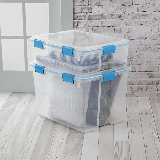 Sterilite 12-Pack Gasket Box, Weather-Resistant Storage Bins - Image 4