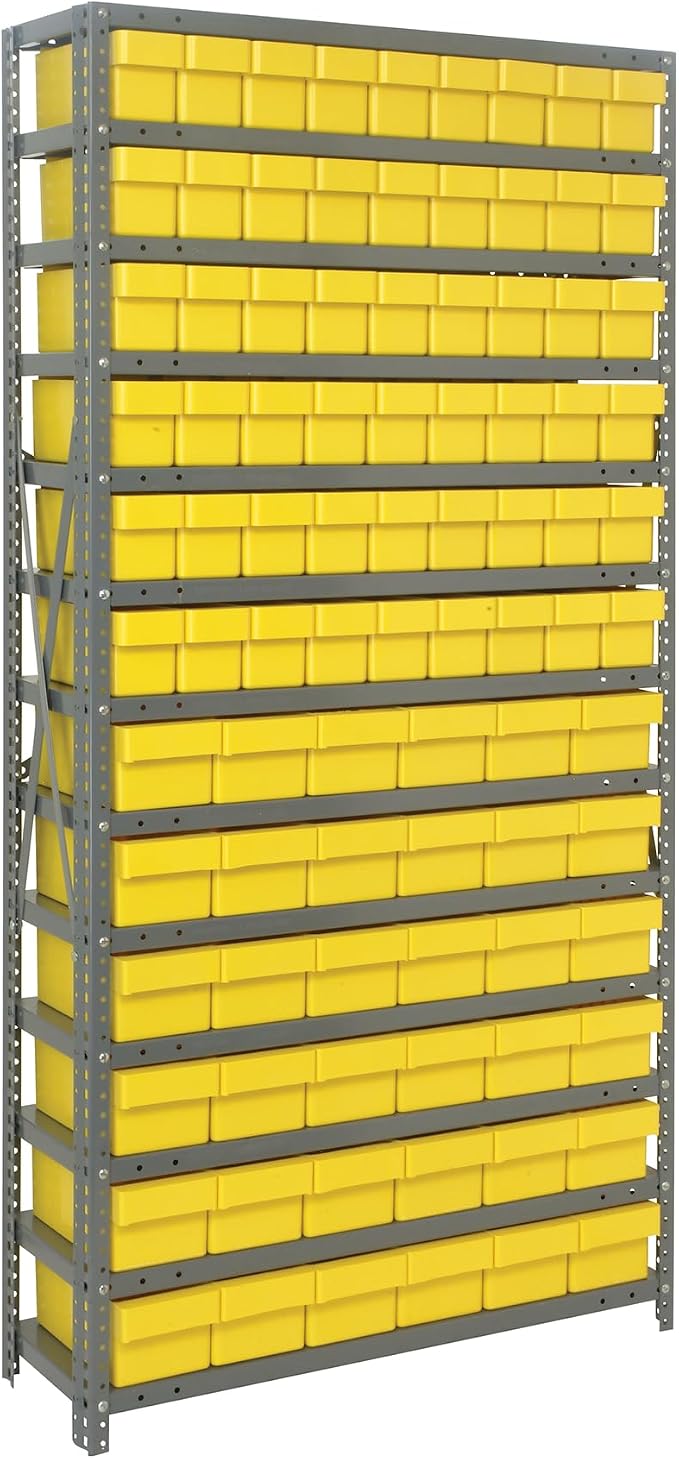 Quantum Storage Systems 1875-624YL Solid Heavy Duty 13 Shelves 90 Super Tuff by QuantumStorageSystems