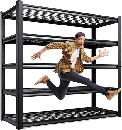 46 ''W Storage Shelves, 71‘’H Garage Shelving, Adjustable Garage Shelves by KORVENA