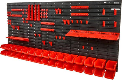 VEVOR Wall Mounted Storage Rack System, 30-Bin Parts Rack Organizer - Image 9