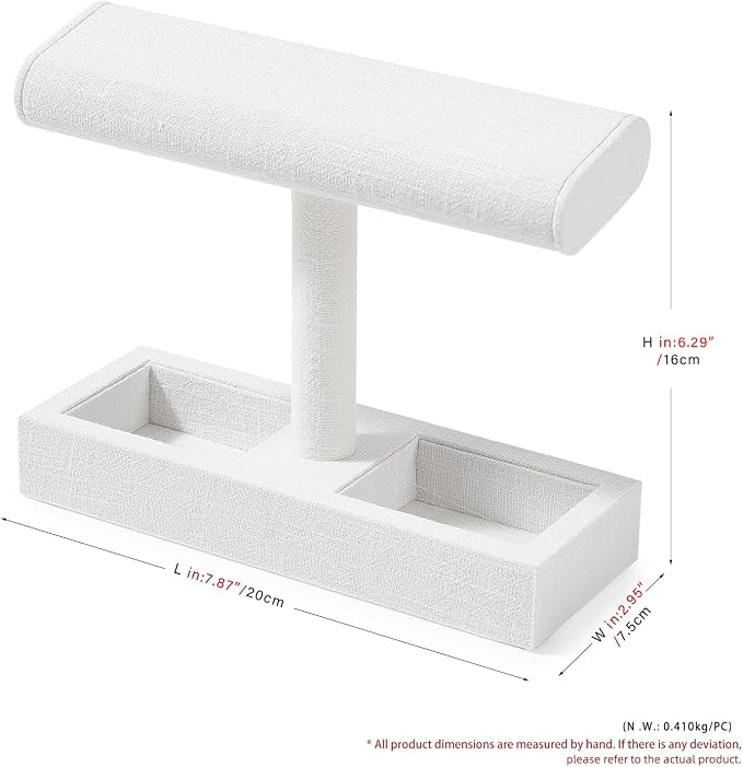 Oirlv Linen T-Bar Watch Display Stand Jewelry Display Props Jewelry Organizer - Image 8
