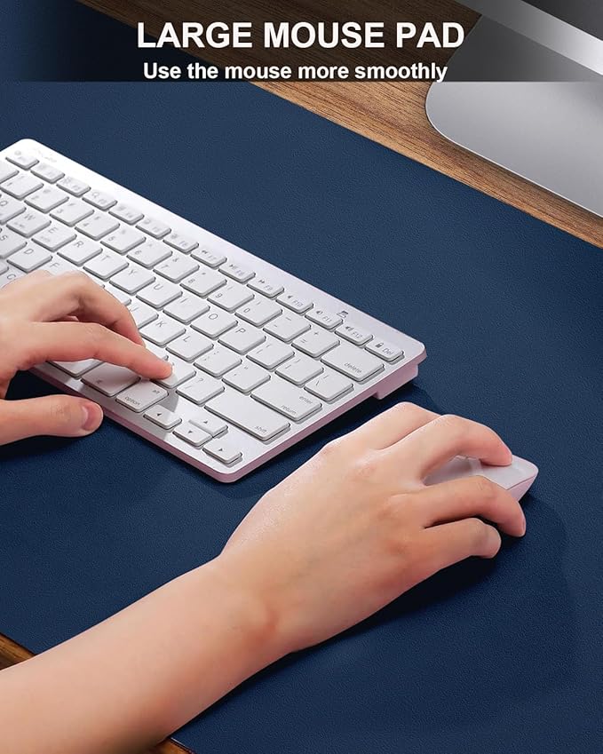 Leather Desk Protector, Non-Slip PU Laptop Mat - Image 3