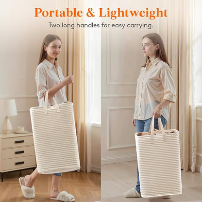 Lifewit 75L Large Collapsible Laundry Hamper, Tall Foldable Dirty Clothes - Image 4