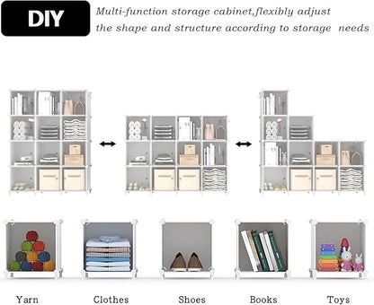 AWTATOS Cube Storage Closet Organizer 12 Cube Storage Shelves - Image 6