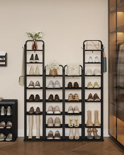 Hzuaneri 8 Tiers Vertical Shoe Rack, Narrow Shoe Tower, Tall Shoes Shelf - Image 8