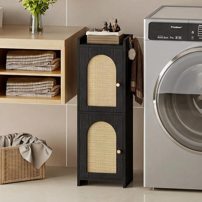 Arbuxzuy Rattan Bathroom Storage Cabinet - Image 6