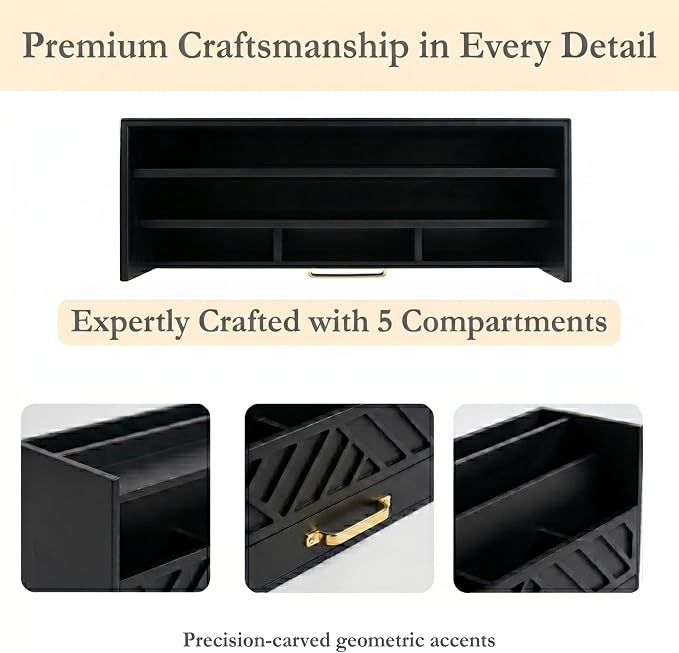 BLU MONACO | Wooden Mail Organizer - Image 7