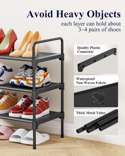Kitsure Shoe Rack for Closet, Sturdy Shoe Storage for Entryway, Space-Saving - Image 5