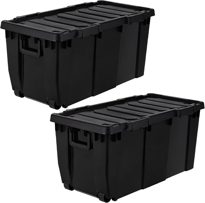 IRIS USA 32 Gallon Heavy Duty Rolling Storage Bin by IRISUSA