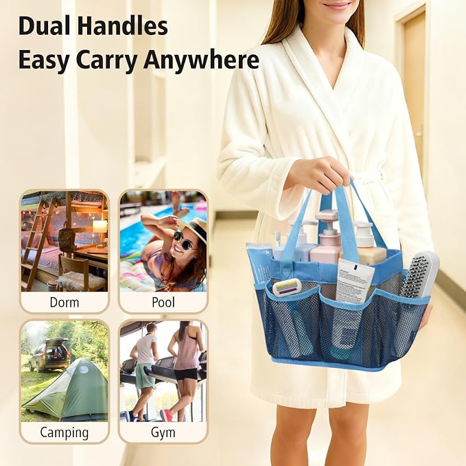 F-color Mesh Shower Caddy Portable - Image 7