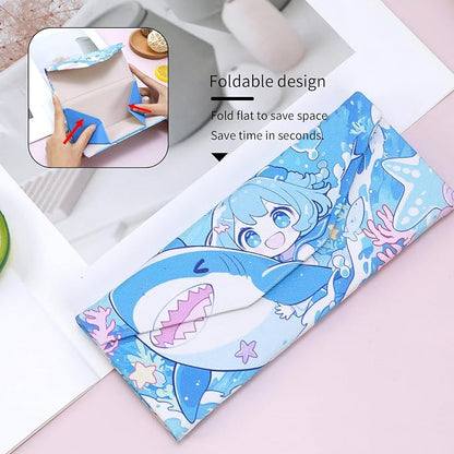 Foldable Glasses Case, Magnetic PU Leahter Sunglasses Case, Cute Hard Shell - Image 4