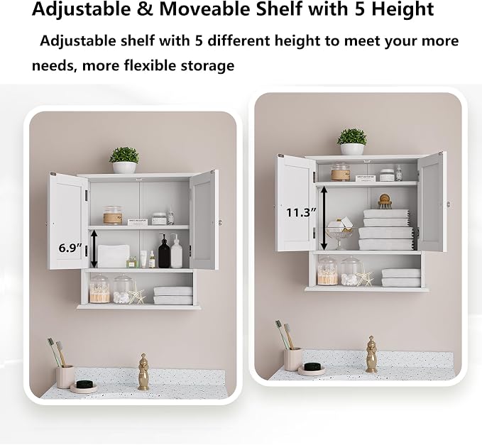 Bathroom Wall Cabinet, Bathroom Cabinet Wall Mount - Image 5
