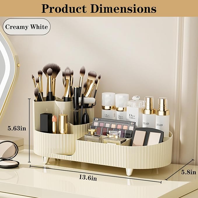 360° Rotating Vanity Makeup Organizer - Image 4