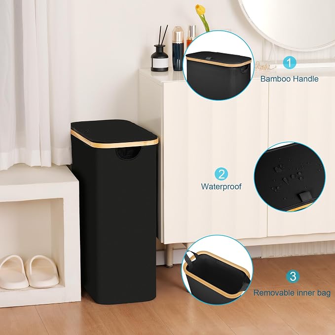 efluky Slim Laundry Basket - Image 2
