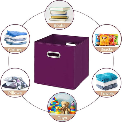 Fabric Cloth Storage Bins, Fabric Cube Bins Organizer - Image 5