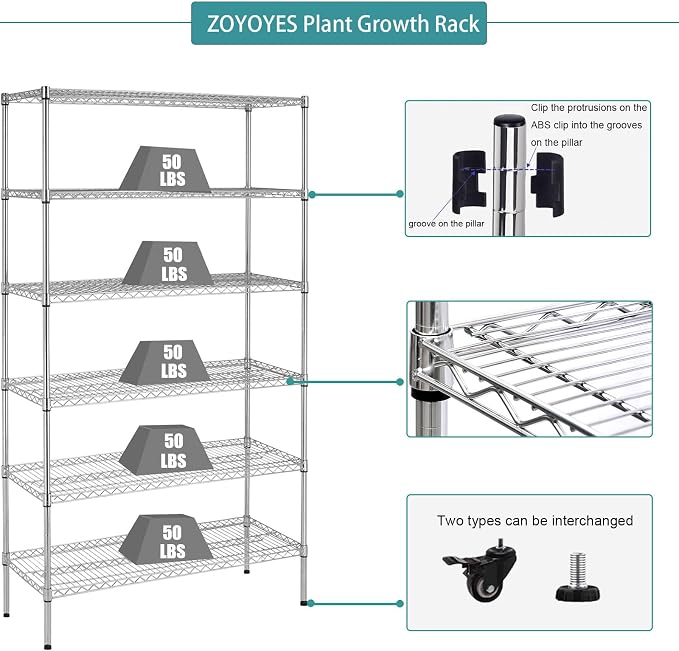 Indoor Greenhouse 6-Tier Plant Rack - Image 7
