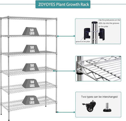 Indoor Greenhouse 6-Tier Plant Rack - Image 7