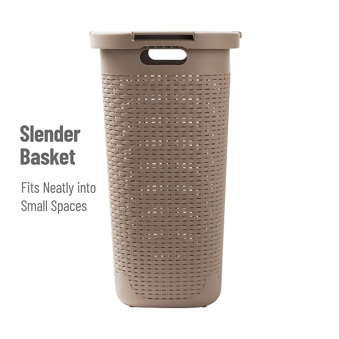 Mind Reader Slim Laundry Hamper - Image 7