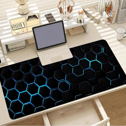 Gaming Mouse Pad – Large Extended Desk Mat35.43 x 15.75 in – Futuristic Black - Image 7