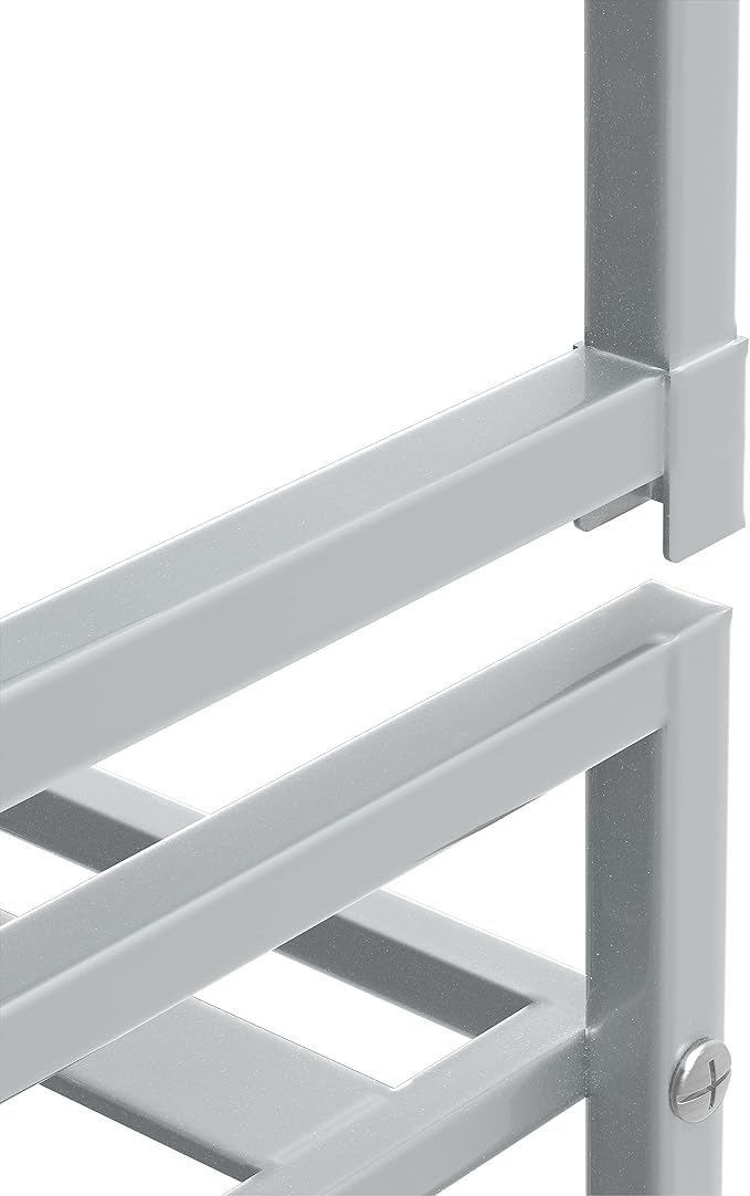 Simple Houseware 3-Tier Stackable Metal Panel Shoes Rack - Image 5