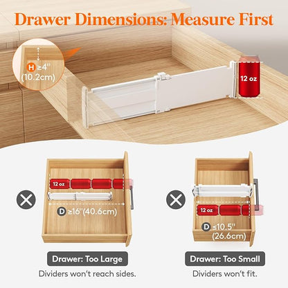 Lifewit 16 Pack Drawer Dividers - Image 6