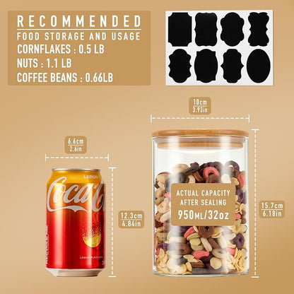 32oz Straight Cylindrical Airtight Storage Containers - Image 2