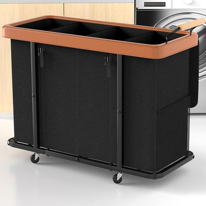 300L Extra Large Fashion Laundry Sorter 4 Section by Unlockyourhomestoragelife
