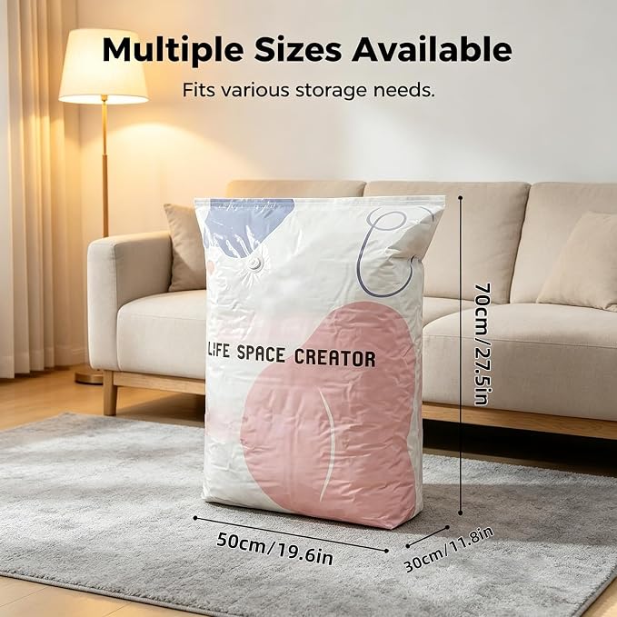 3pcs No-Pump Vacuum Storage Bags, 2026 New Cube Compression Space Saver Bags - Image 4