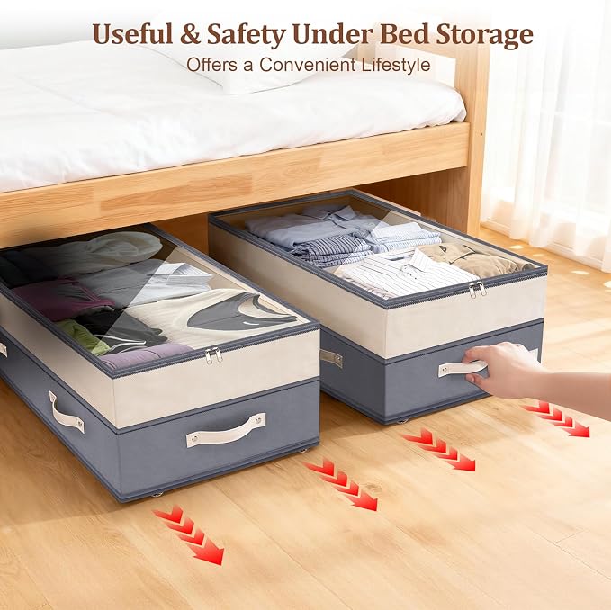 Dolicer 2 Pack Under Bed Storage - Image 7