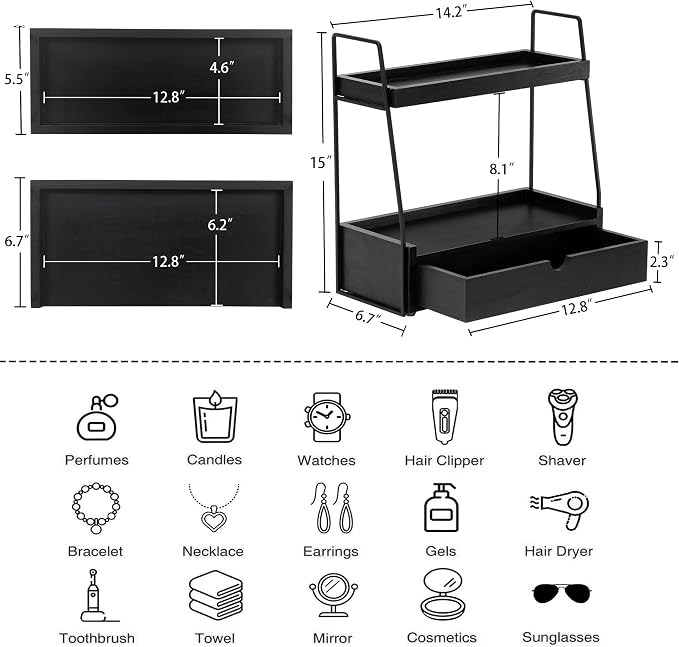 2-Tier Bathroom Organizer Countertop - Image 6