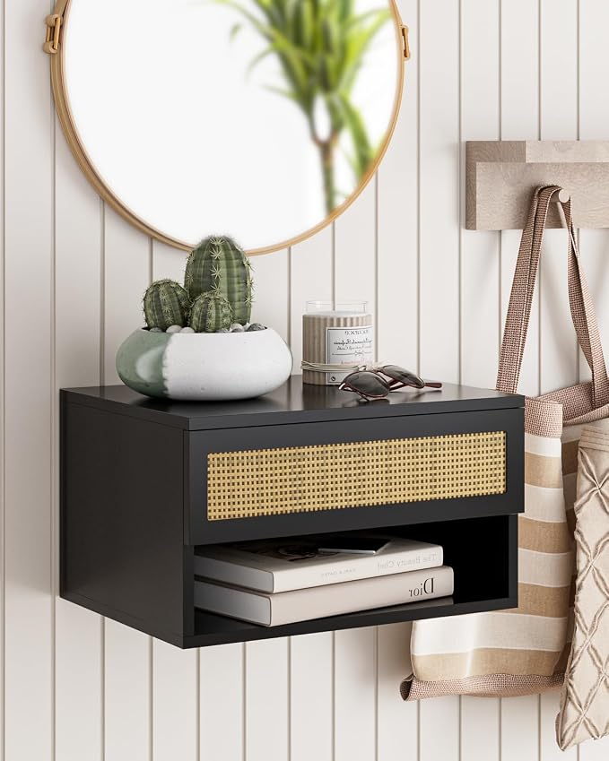 Floating Nightstand With Drawer by Aienvey