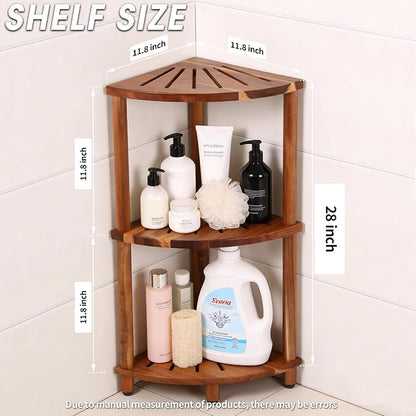 Corner Shelf Shower Caddy Stand 3 Tier - Image 3