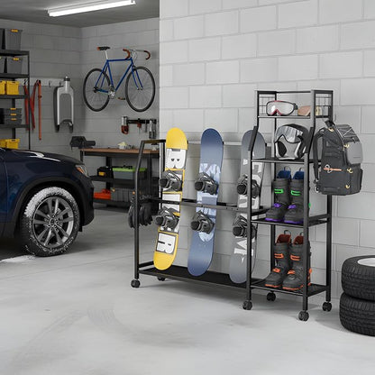 4-Tier Freestanding Snowboard Rack - Image 7