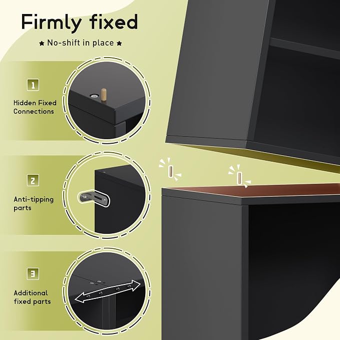 Homkdom 4 Cube Storage Organizer, DIY Bookcase - Image 7