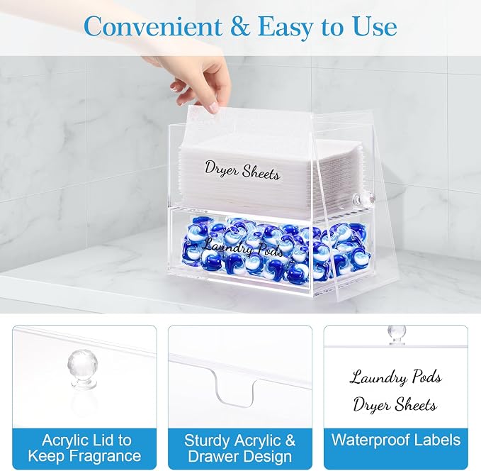 JYPS 1+1 Acrylic Dryer Sheet Holder - Image 3