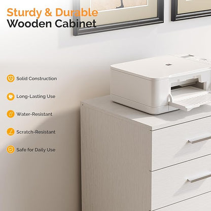 VINGLI 3 Drawer Wood Lateral File Cabinet - Image 6