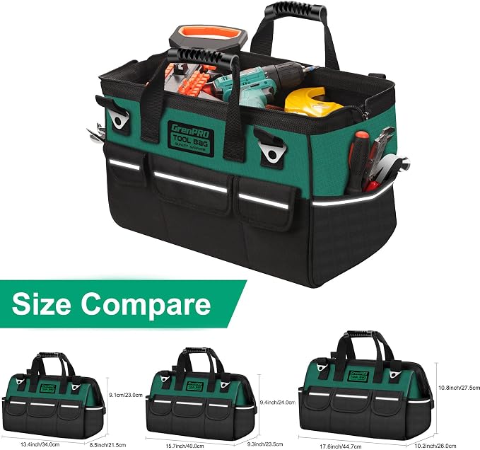 GrenPRO Tool Bag Organizer for Men, Wide Mouth Small Tool Bags, 13.5 Inch Soft - Image 5