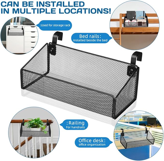 PRETYZOOM Bedside Hanging Storage Basket - Image 7