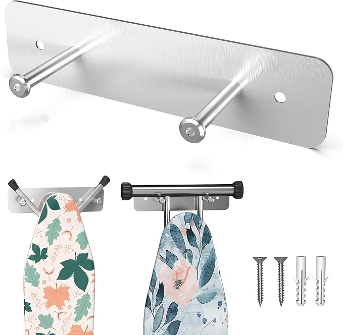 Ironing Board Holder Wall Mount, Ironing Board Hanger by ZHMY