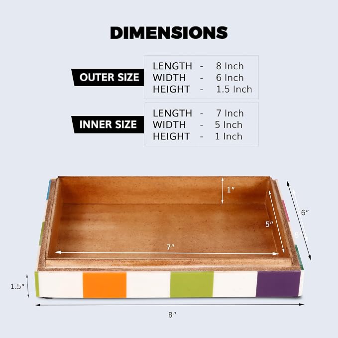 Handicrafts Home Decorative Box 8x6 – Photo Storage Box, Jewelry Organizer - Image 2