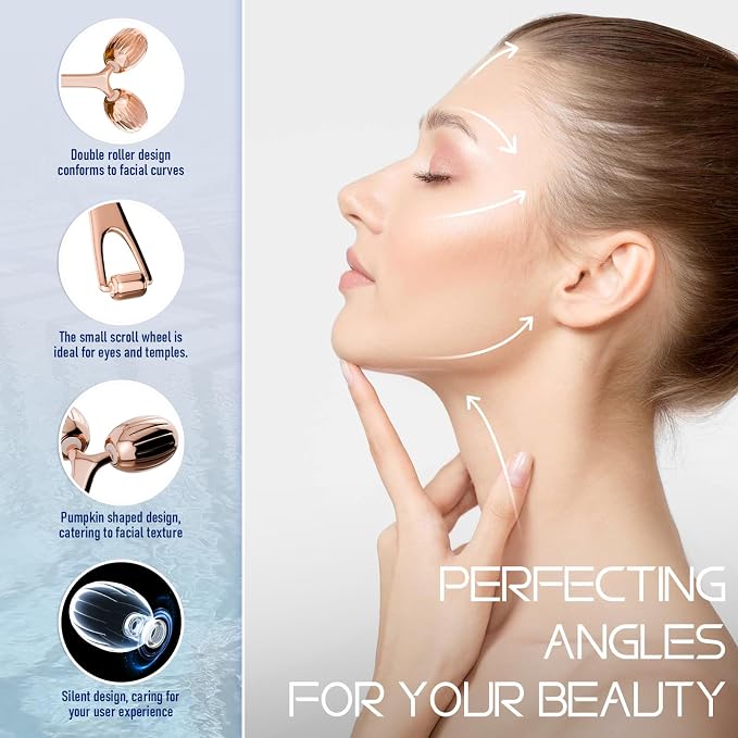 Yeamon Gua Sha Facial Tools and Face Roller Set, Facial Massage Tool - Image 3