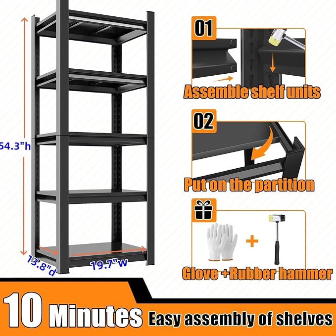 Storage Shelve -5 Tier Shelf Organizer - Image 3