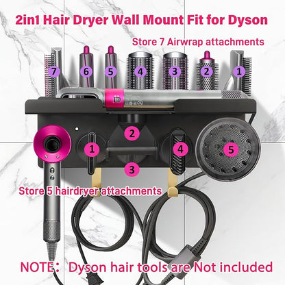 Wall Mount Hair Holder Compatible - Image 2