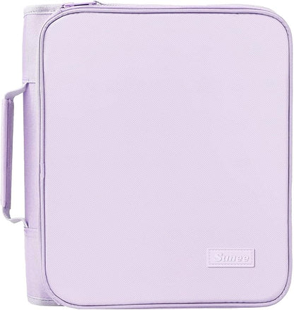 SUNEE Zippered Binder Bag with Handle, 2-Inch 3-Ring O-Ring, 500-Sheet Capacity by SUNEE